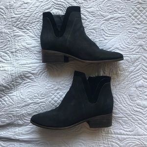 Lucky Brand Black Suede Booties